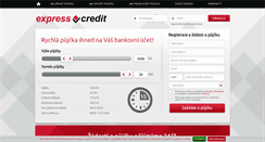 Desktop Screenshot of express-credit.cz