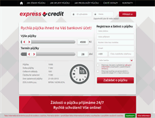 Tablet Screenshot of express-credit.cz